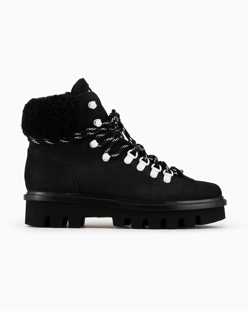 Giorgio Armani Trekking-Boots von  Neve Schwarz