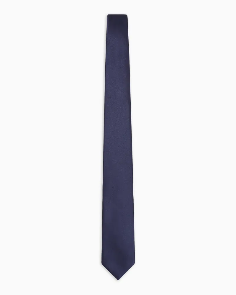 Giorgio Armani Krawatte aus reiner Seide Blau