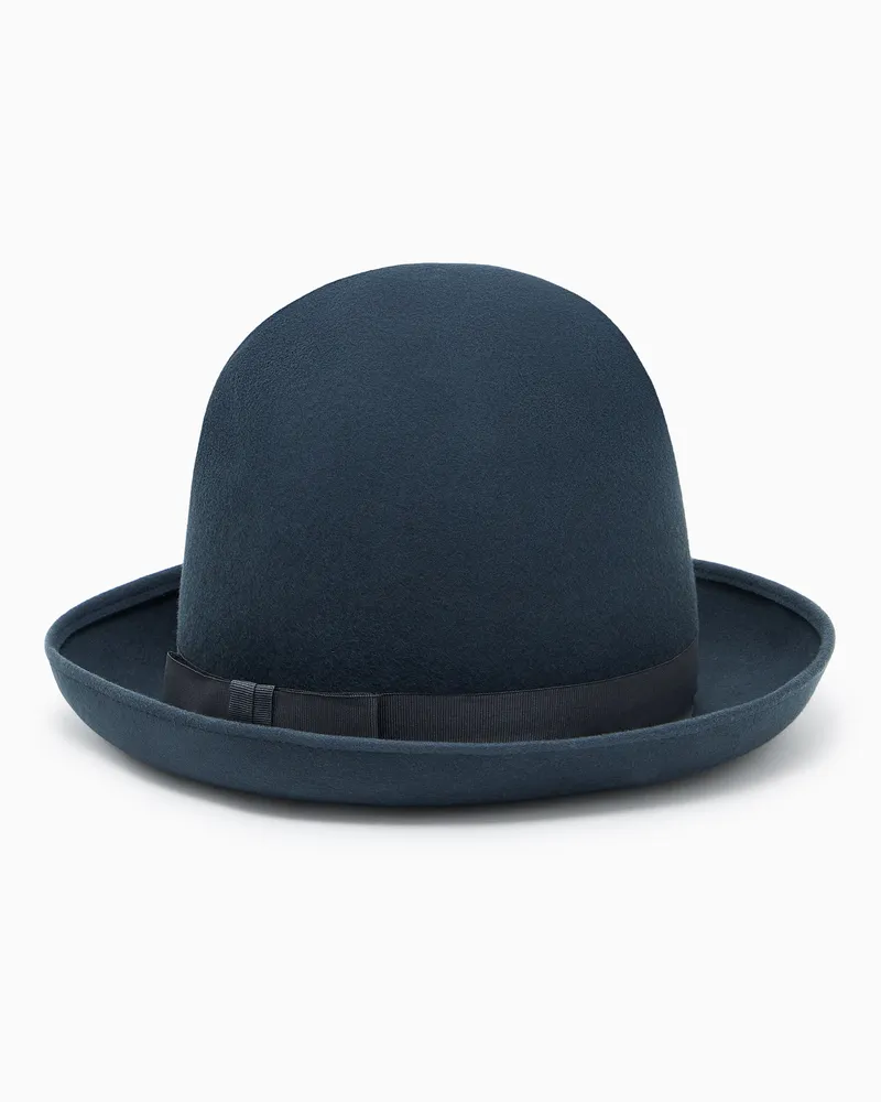 Giorgio Armani Hut aus Woll-Filz Grau
