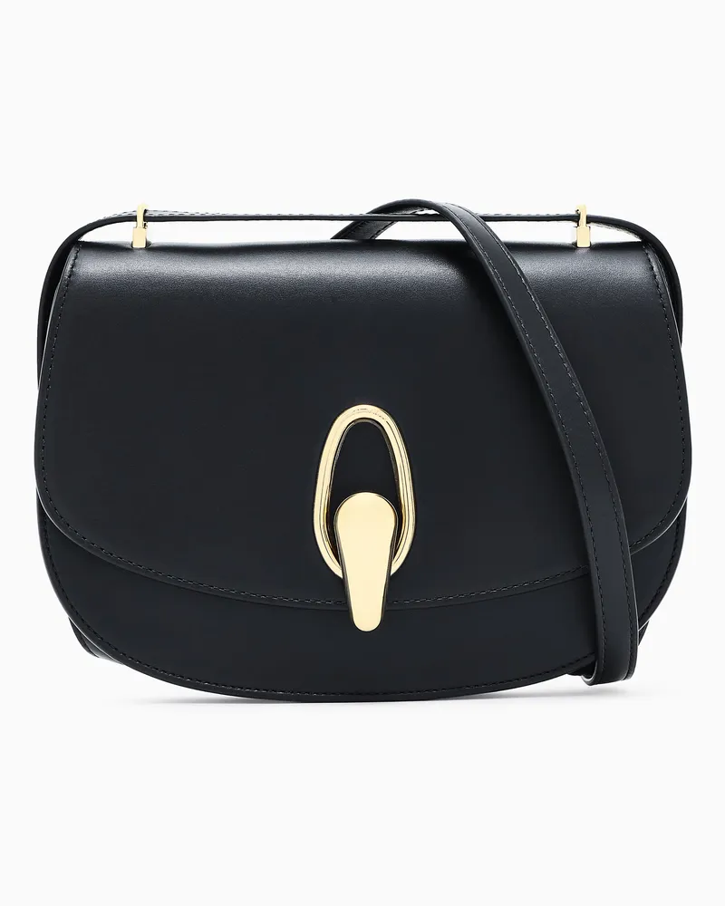 Giorgio Armani Schultertasche aus Leder Schwarz