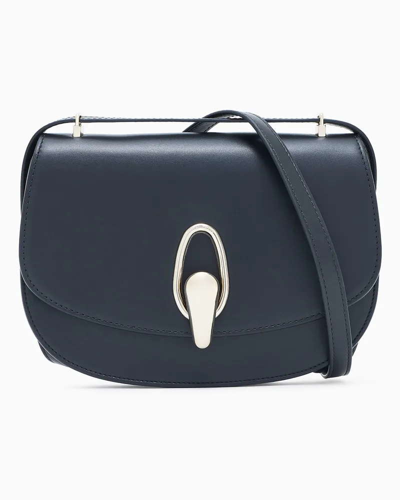 Giorgio Armani Schultertasche aus Leder Schwarz