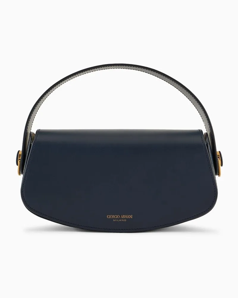 Giorgio Armani Handtasche Aus Leder Blau