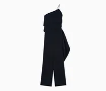One-Shoulder-Jumpsuit aus Seidencady