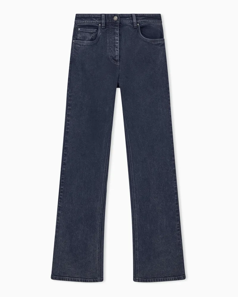 Giorgio Armani Slim Fit Jeans aus Stretch-Denim im Five-Pocket-Stil Blau
