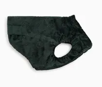 Poldo x  Kleiner Hundemantel aus Samt mit Monogramm-Jacquard