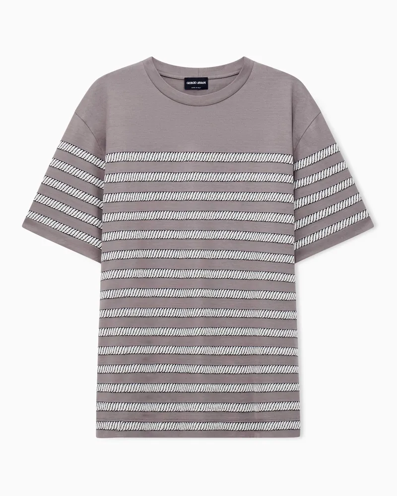 Giorgio Armani Regular Fit T-Shirts Gestreift
