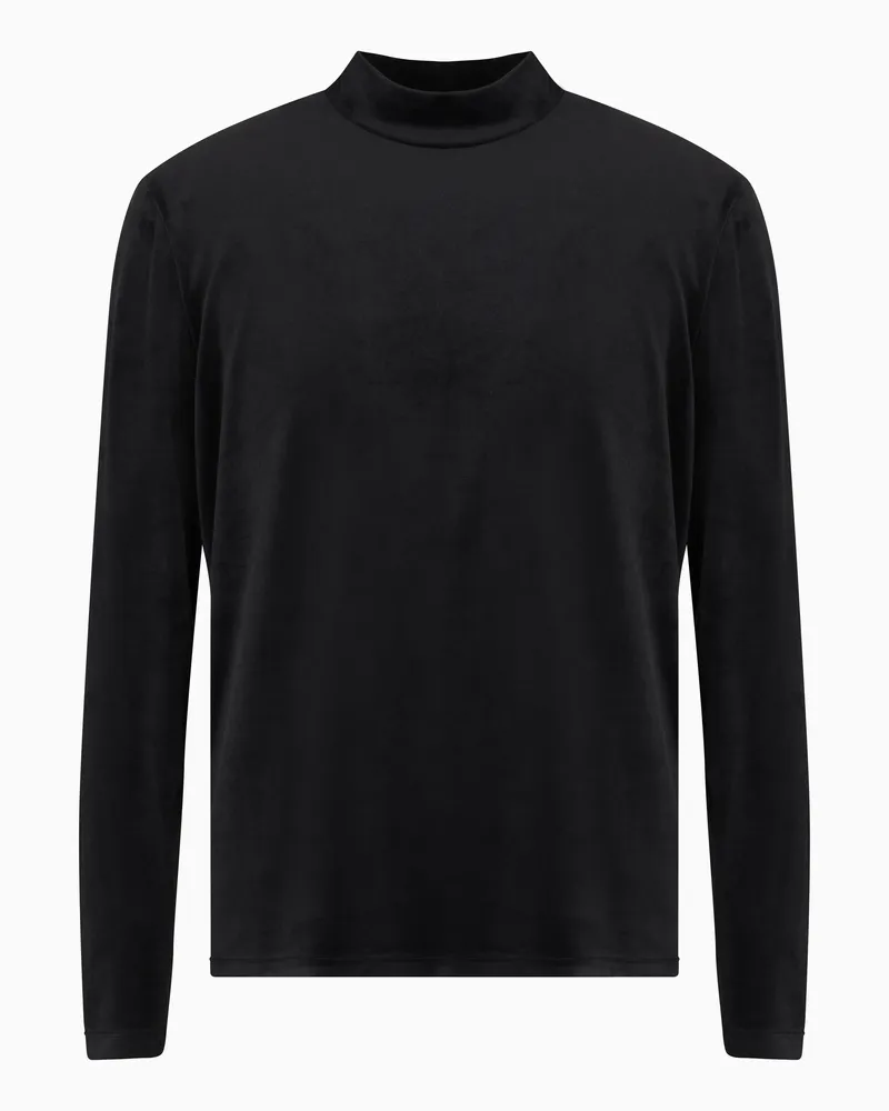 Giorgio Armani Neve Chenille-Pullover Schwarz