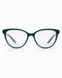 Giorgio Armani Damenbrille mit Cat-eye-fassung Verde