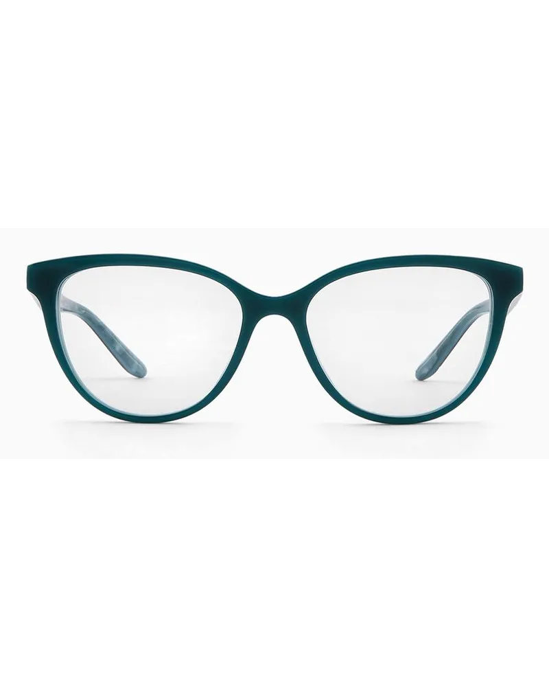 Giorgio Armani Damenbrille mit Cat-eye-fassung Verde