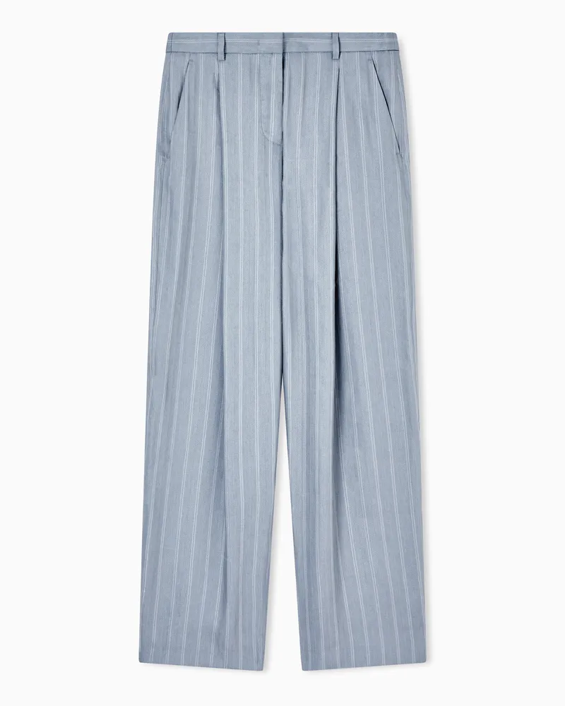 Giorgio Armani Lässige Hose Blau