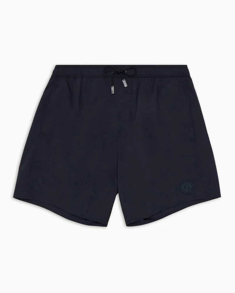 Giorgio Armani Badeboxershorts Marineblau
