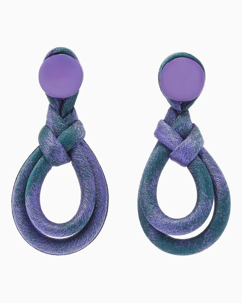 Giorgio Armani Ohrringe Violett