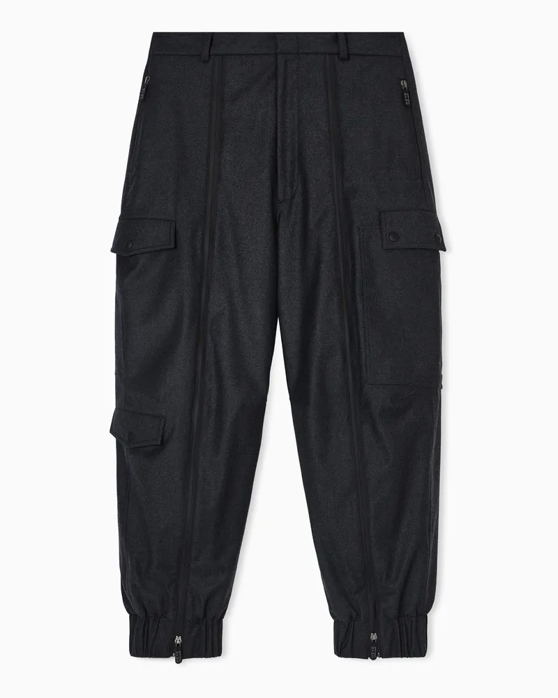 Giorgio Armani Neve Hose aus Schurwolle Grau