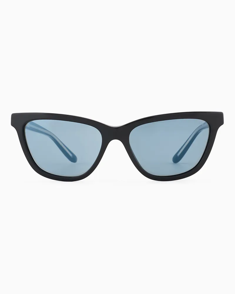 Giorgio Armani Sonnenbrille für Damen mit Cat-Eye-Fassung Schwarz