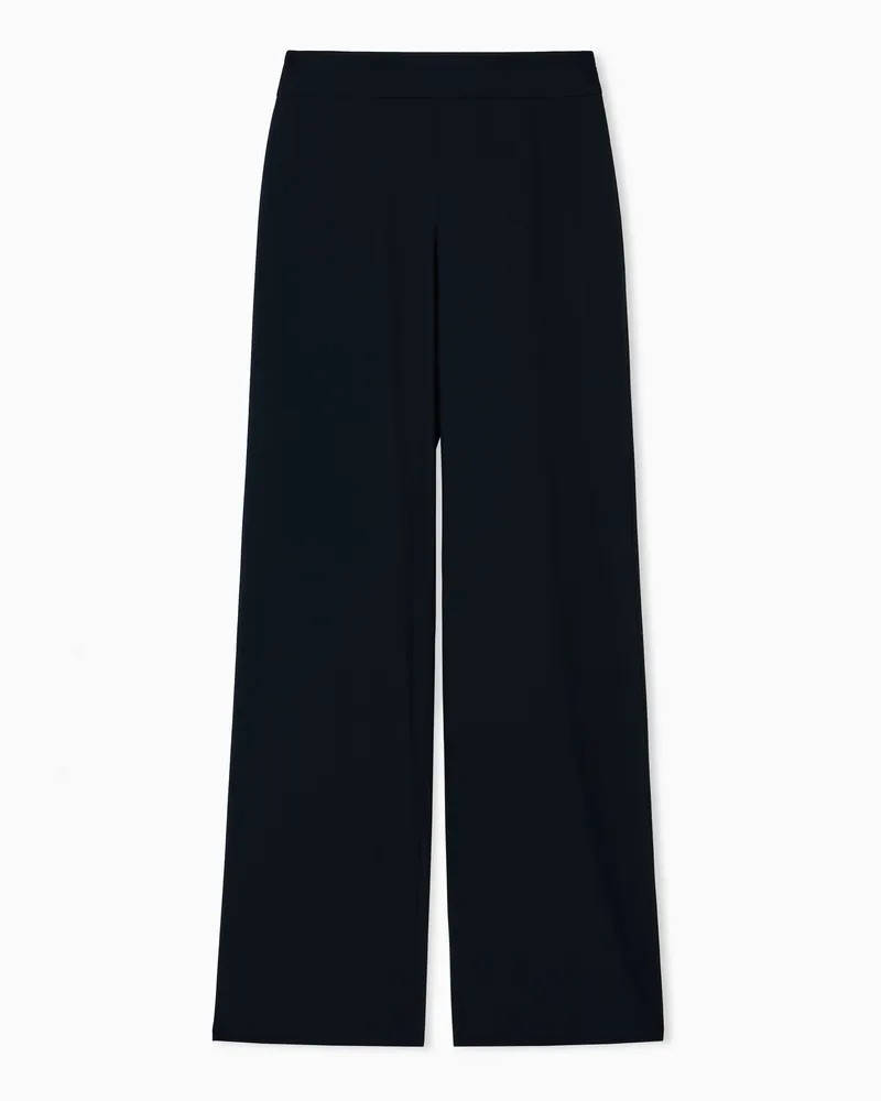 Giorgio Armani Hose aus Wollkrepp Schwarz