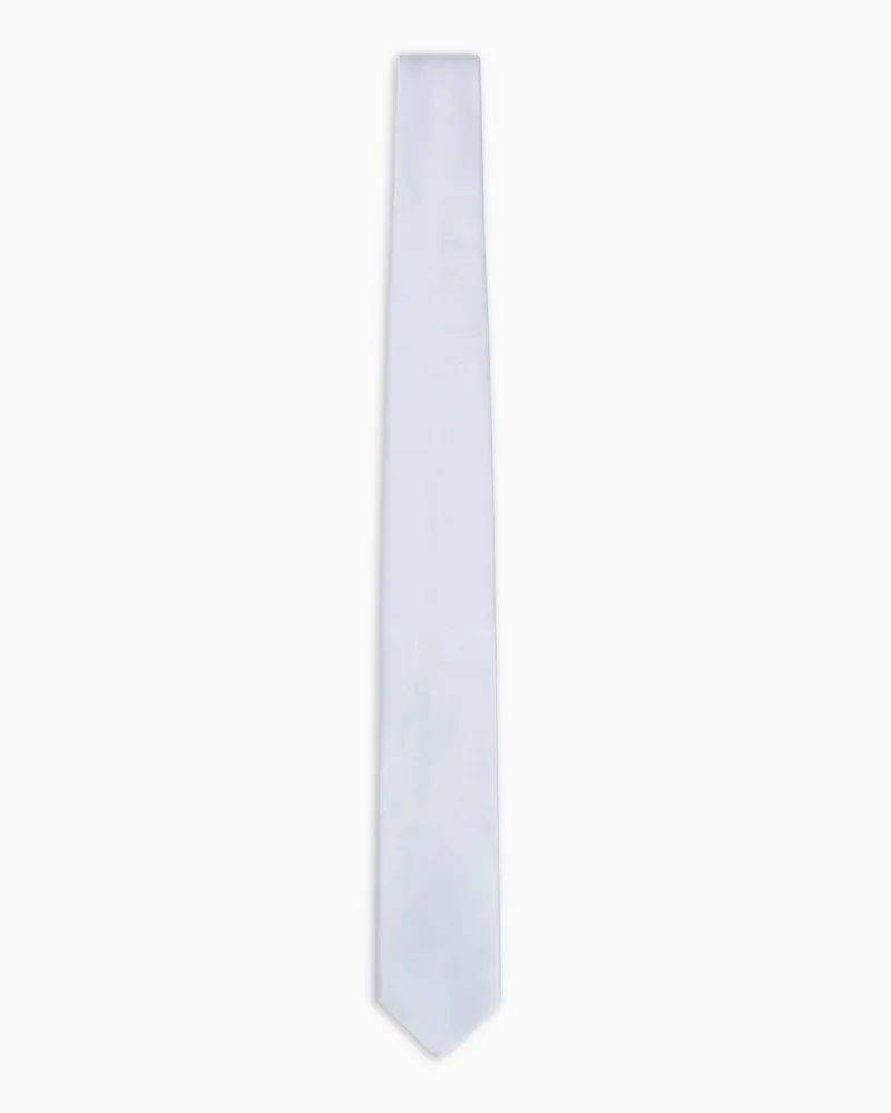 Giorgio Armani Krawatte aus reiner Seide Silber