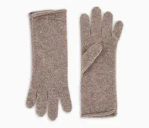 Kaschmir Handschuhe mit gesticktem Logo New Normal