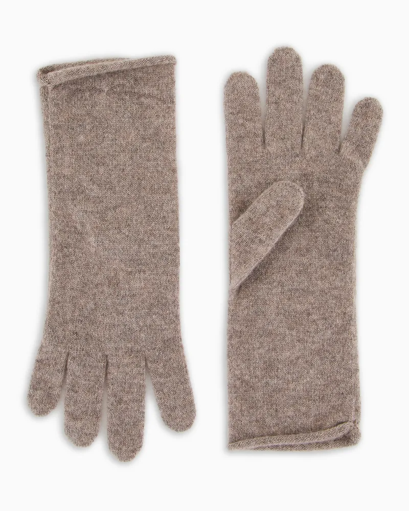 Giorgio Armani Handschuhe aus Kaschmir Beige