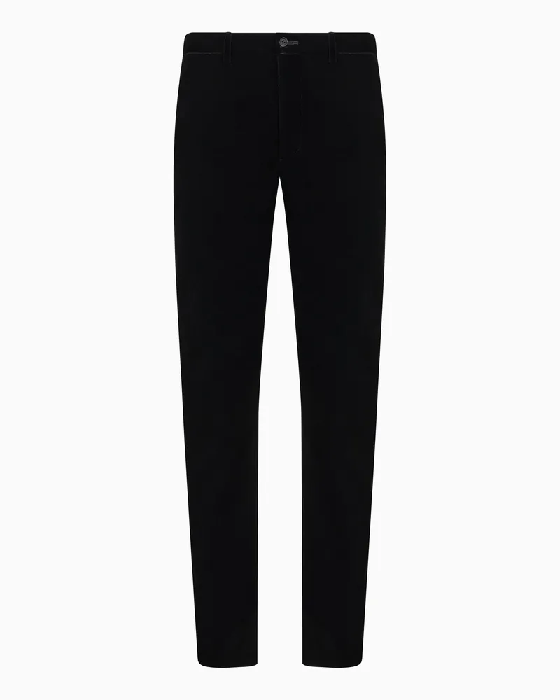 Giorgio Armani Hose aus Samt Schwarz
