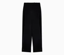 Bundfaltenhose aus Seidencady