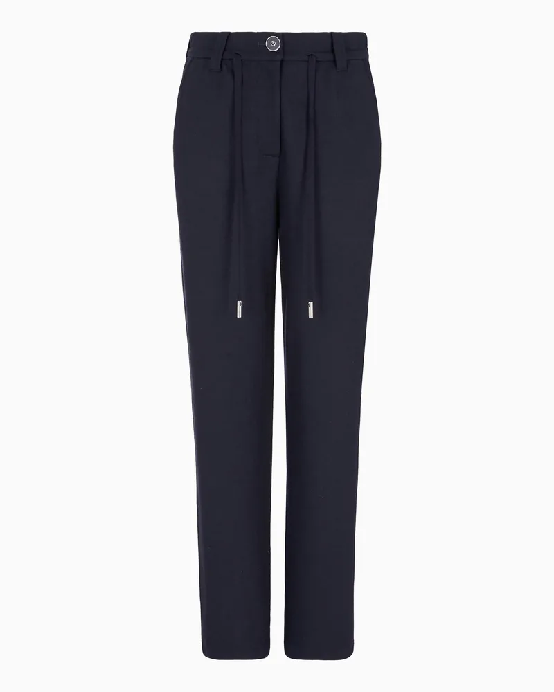 Giorgio Armani Hose aus reinem Kaschmirstoff Blau