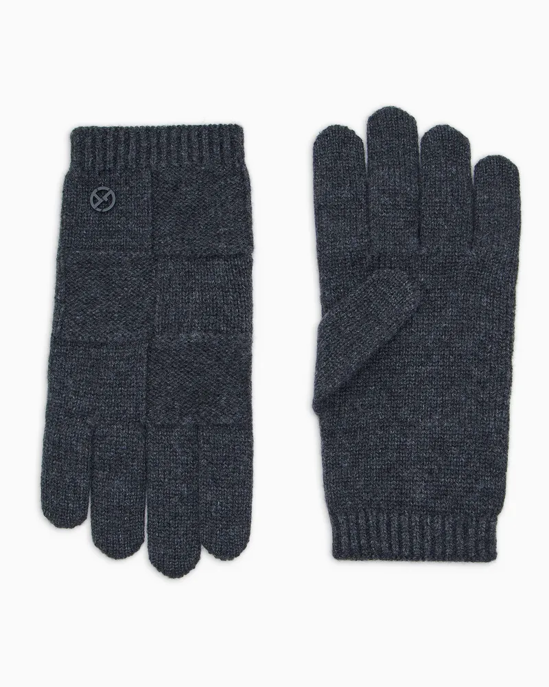 Giorgio Armani Cashmere Gloves Grau