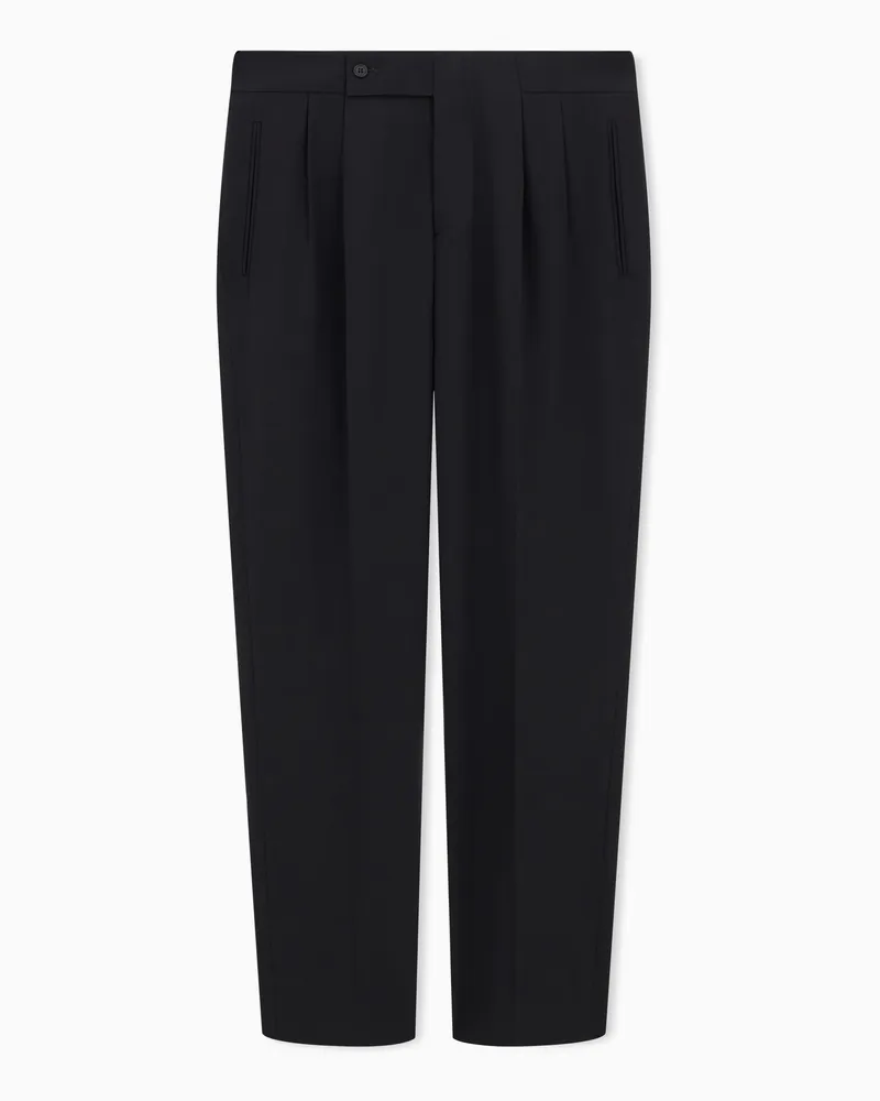Giorgio Armani Formelle Hose Schwarz