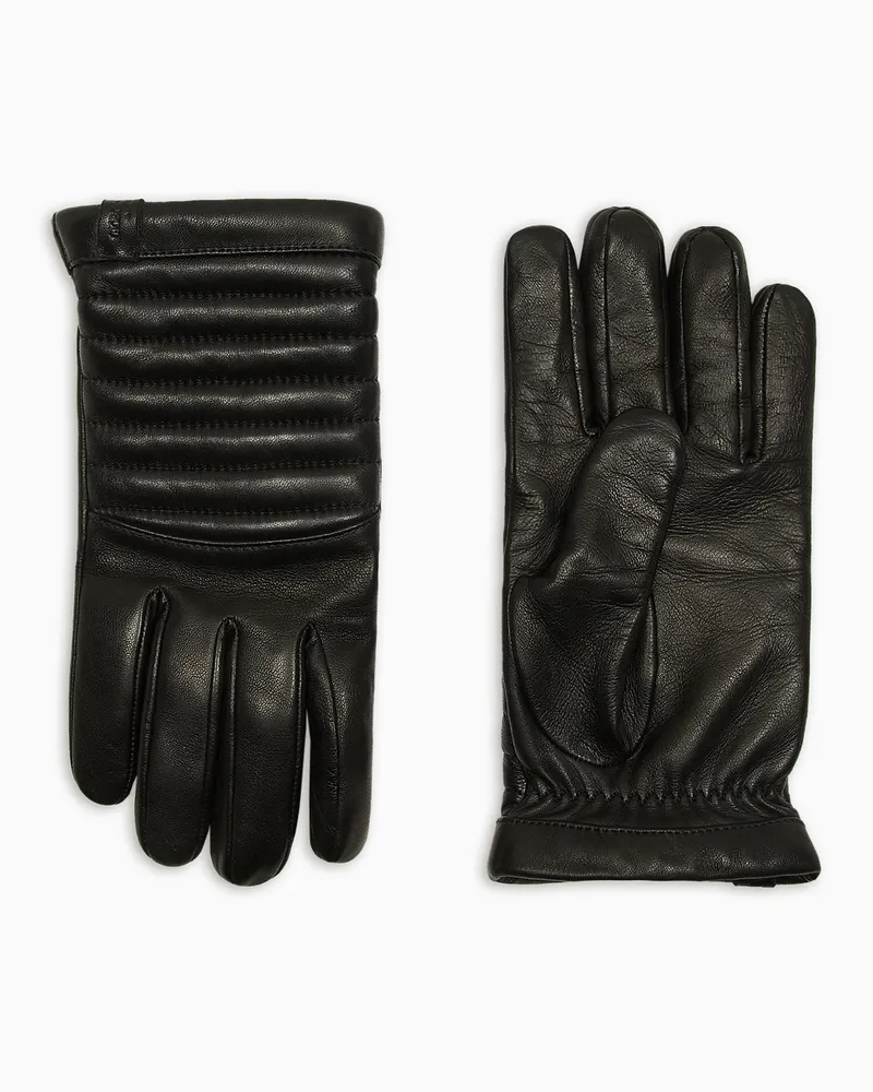 Giorgio Armani Handschuhe aus Nappaleder Schwarz