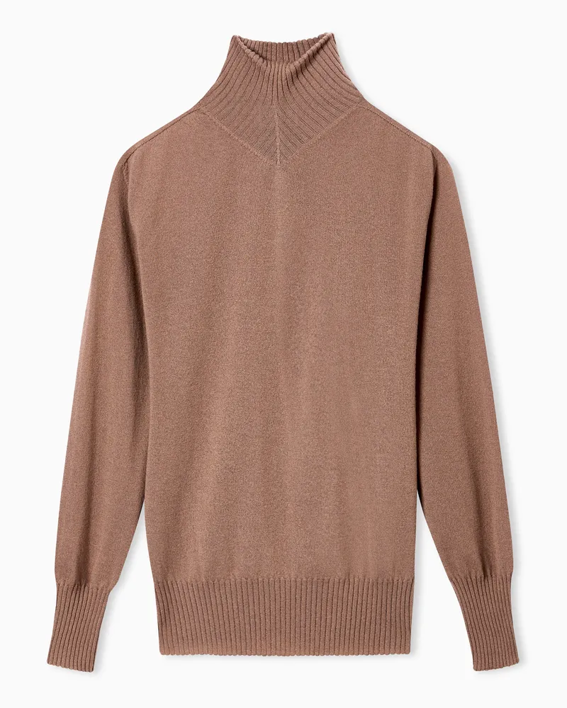 Giorgio Armani Oberteil mit hohem Kragen aus Kaschmir von  Neve Kamel