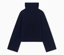 Rollkragenpullover aus Viskose, Kaschmir und Seide