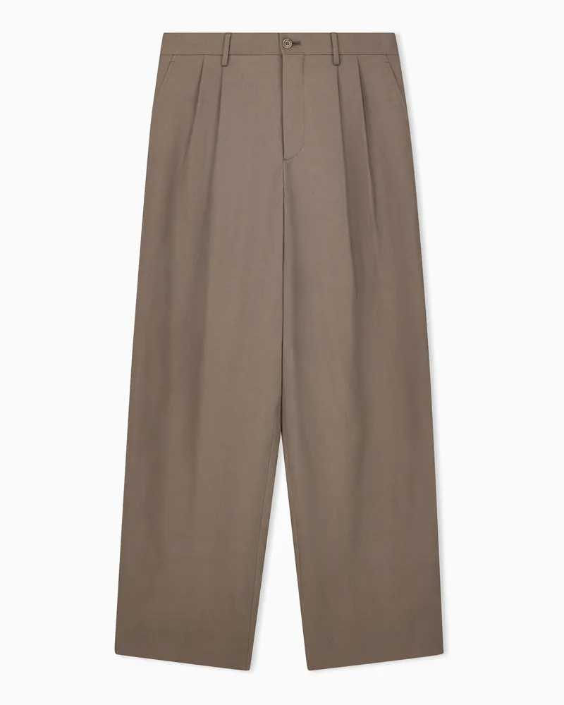 Giorgio Armani Armani/Archivio SS1979 Hose mit zwei Bundfalten Braun