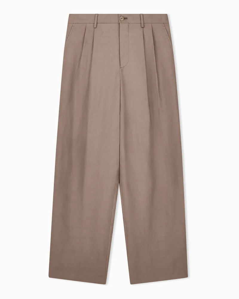 Giorgio Armani Armani/Archivio SS1979 Hose mit zwei Bundfalten Braun