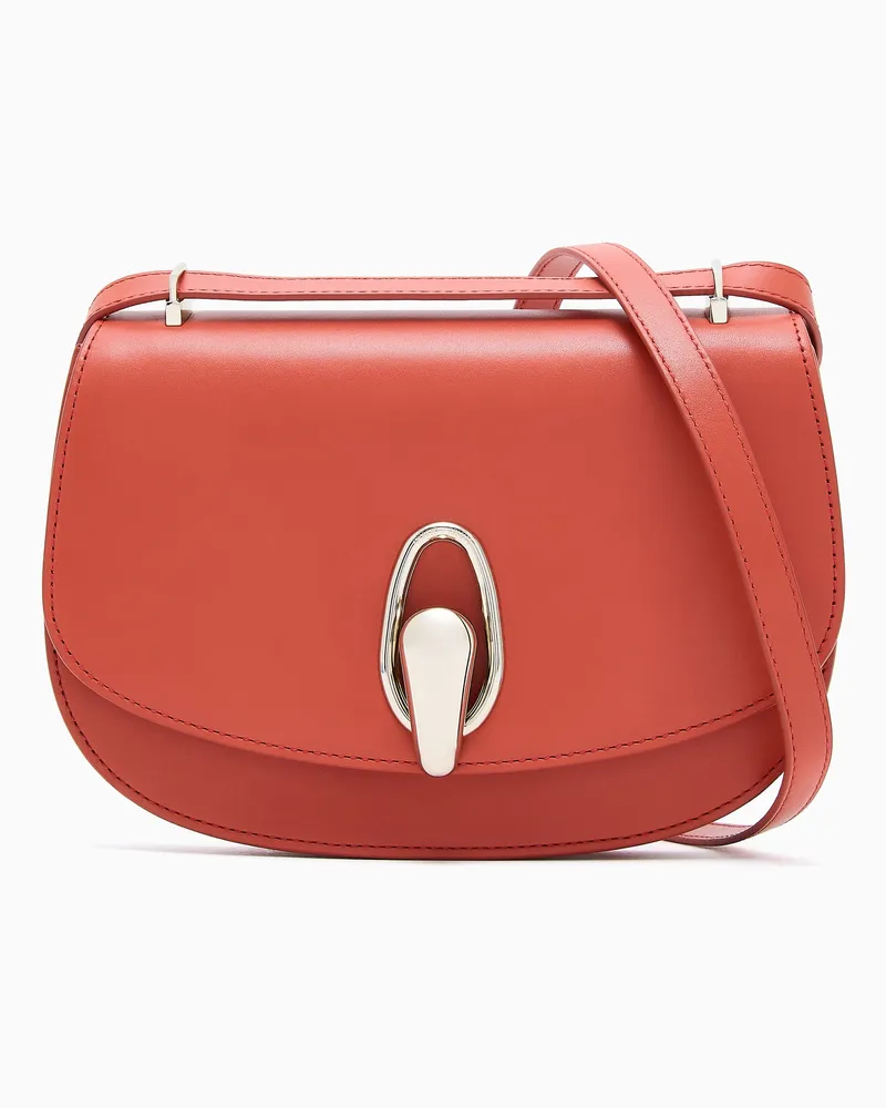 Giorgio Armani Schultertasche aus Leder Rot