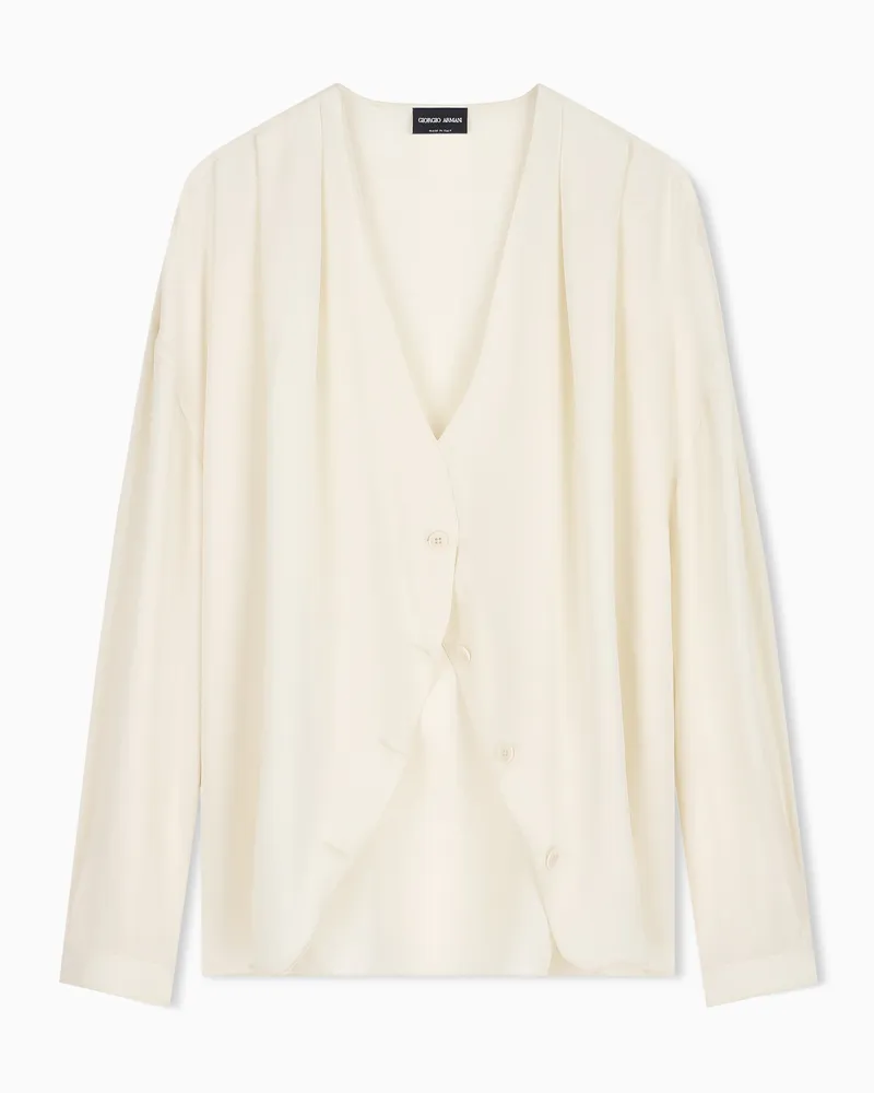 Giorgio Armani Armani/Archivio SS1990 Bluse Weiß