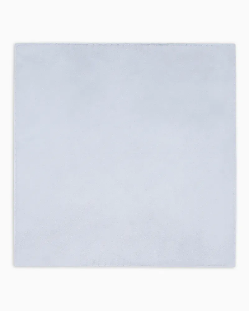 Giorgio Armani Einstecktuch aus Seide Grau