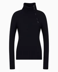 Giorgio Armani Rollkragenpullover Marineblau