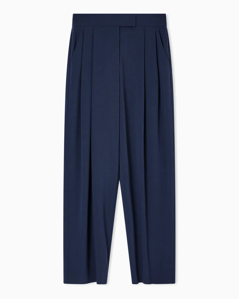 Giorgio Armani Formelle Hose Blau