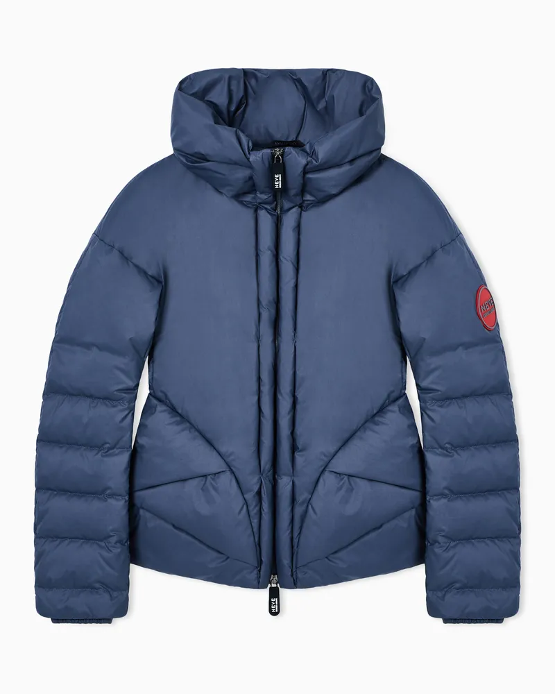 Giorgio Armani Neve Daunenjacke aus Nylon Blau