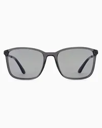 Giorgio Armani Sonnenbrille mit Rechteckiger Fassung Für Herren Grau