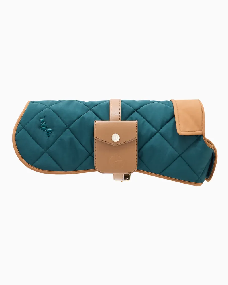 Giorgio Armani Poldo x  Gesteppter Trenchcoat Blau