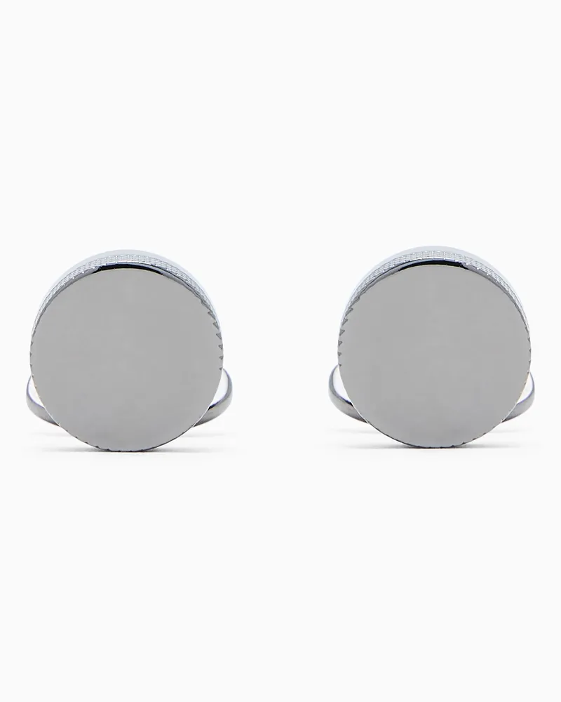 Giorgio Armani Runde Manschettenknöpfe aus 925er-Silber Silber