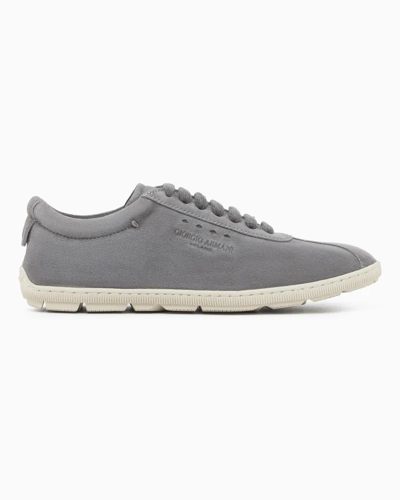 Giorgio Armani Sneaker aus Wildleder Grau