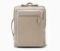 Rucksack aus Nylon und vollnarbigem Leder
