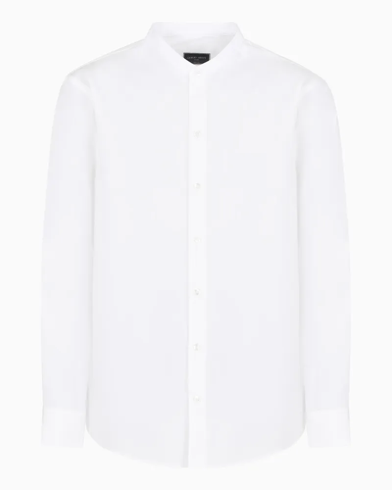 Giorgio Armani Baumwollstretch hemd icon mit Stehkragen Icon 