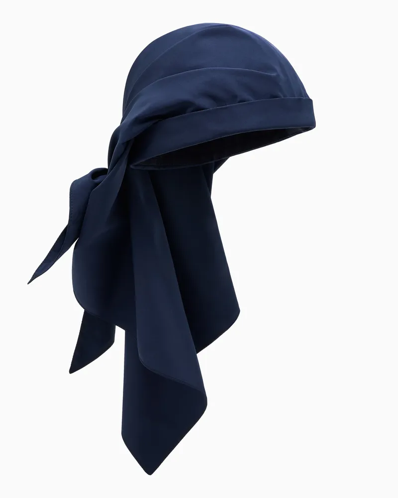 Giorgio Armani Hut aus technischem Gewebe Marineblau