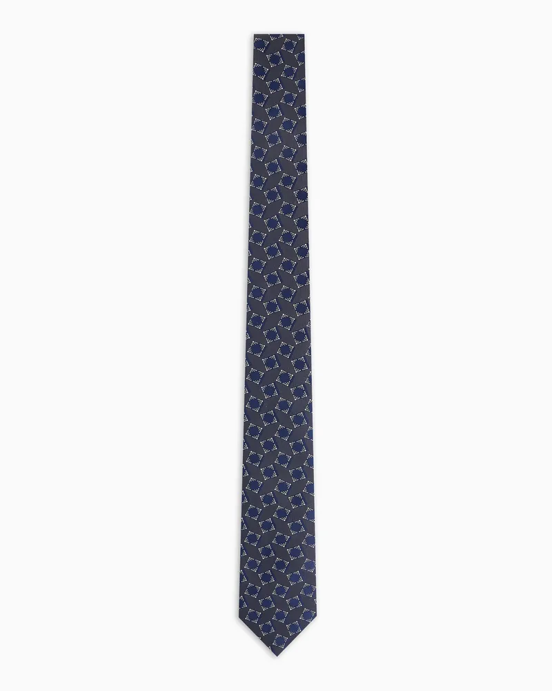 Giorgio Armani Krawatte aus Seiden-Jacquard Grau