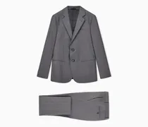 Einreihiger Anzug der Soho-Linie aus Schurwolle und Kaschmir