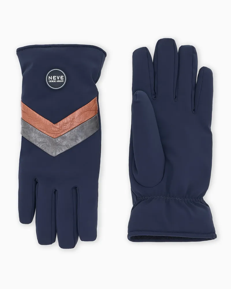 Giorgio Armani Handschuhe aus Funktions-Nylon von  Neve Blau