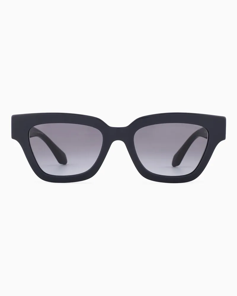 Giorgio Armani Sonnenbrille mit Cat-Eye-Fassung für Damen Blau