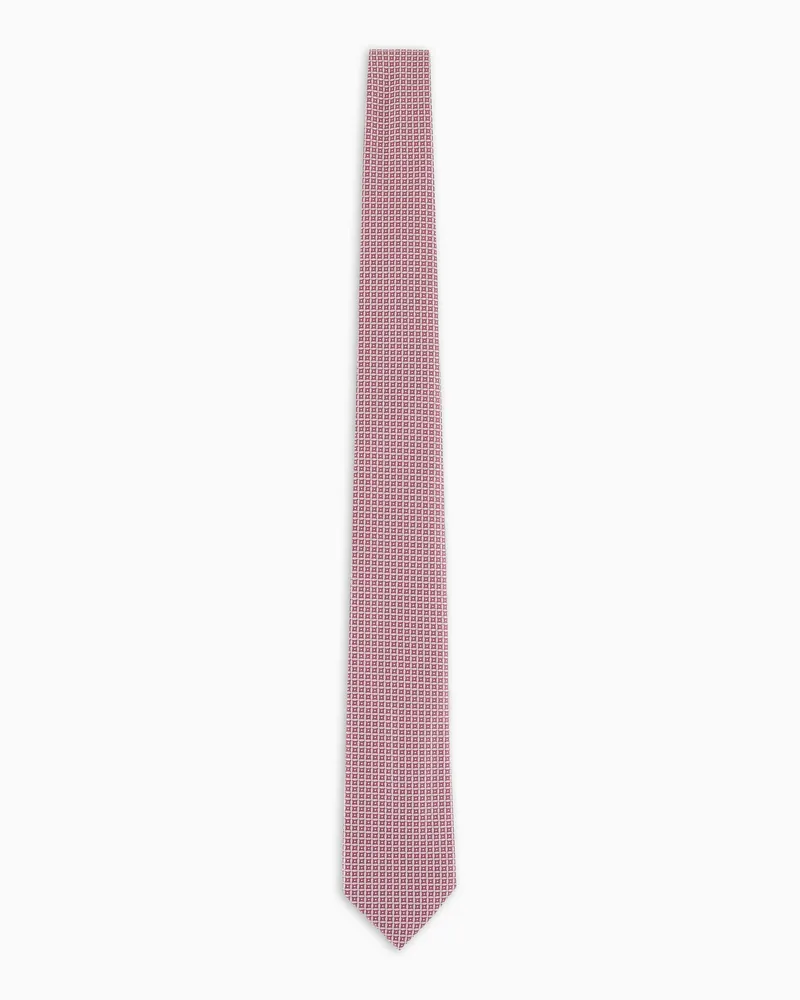 Giorgio Armani Krawatte aus Seiden-Jacquard Pink